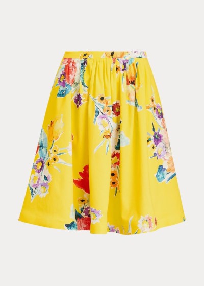 Saia Ralph Lauren Emilia Floral Algodão Mulher 02586-YWAJ